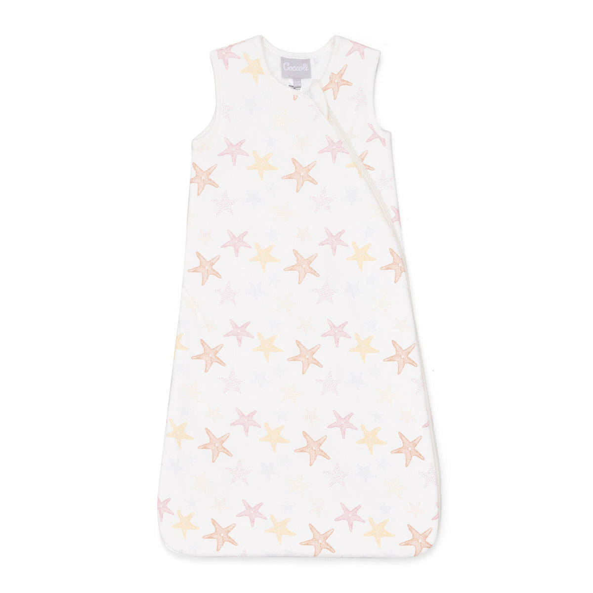 Coccoli Infant Modal Sleepsack 0.5 Togs- Starfish on Cream