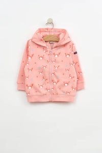 Batela Printed Baby Sweatshirt Jacket- Crab