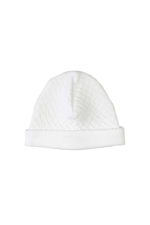 Nellapima Basket Weave Baby Hat - White