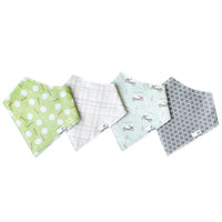 Copper Pearl 4 Pack Baby Bandana Bibs