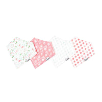 Copper Pearl 4 Pack Baby Bandana Bibs