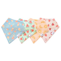 Copper Pearl 4 Pack Baby Bandana Bibs