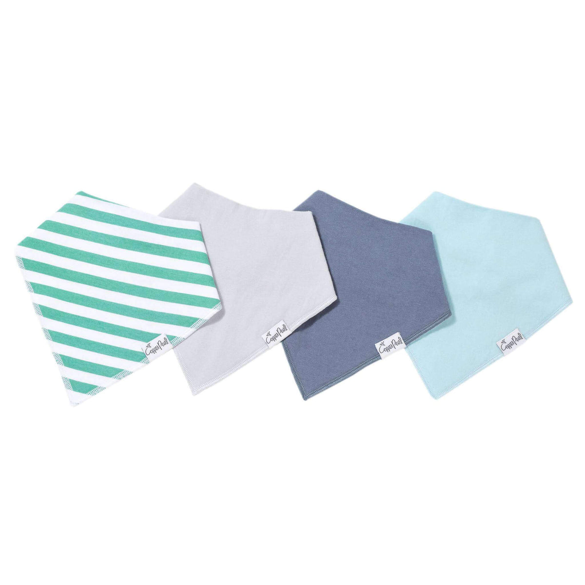 Copper Pearl 4 Pack Baby Bandana Bibs
