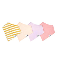Copper Pearl 4 Pack Baby Bandana Bibs