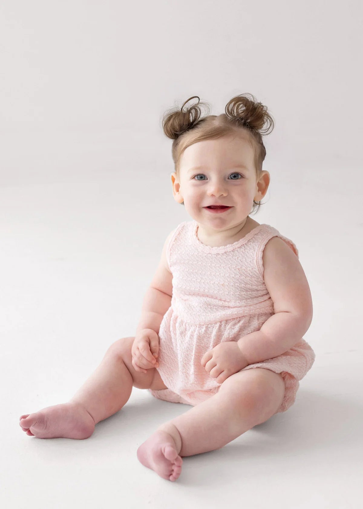 Mabel + Honey Pink Cloud Sleeveless Romper