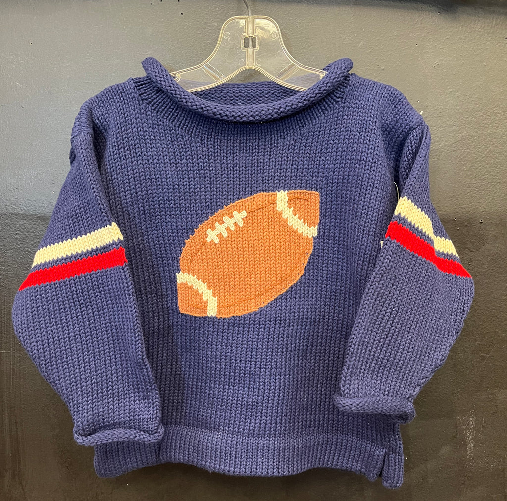 Claver Football Sweater Navy