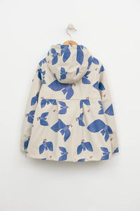 Batela Fleece Lined Hooded Coat with Seagulls