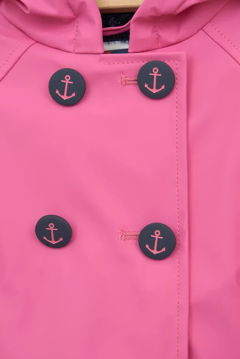 Batela Double Buttoned Fleece Lined Raincoat