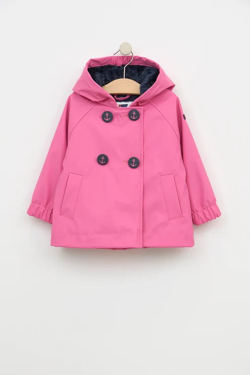 Batela Double Buttoned Fleece Lined Raincoat
