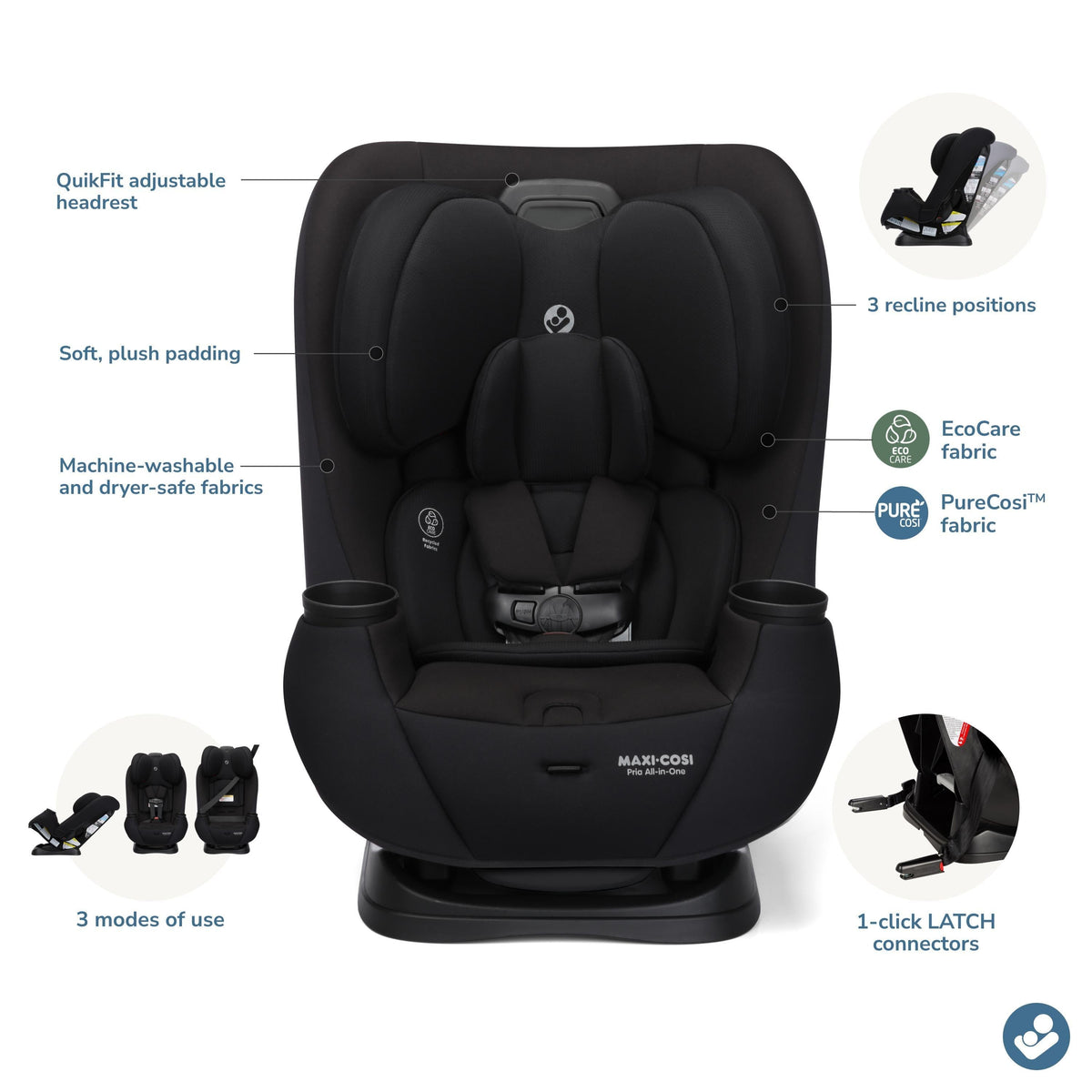 Maxi-Cosi Pria All-in-One Convertible Car Seat