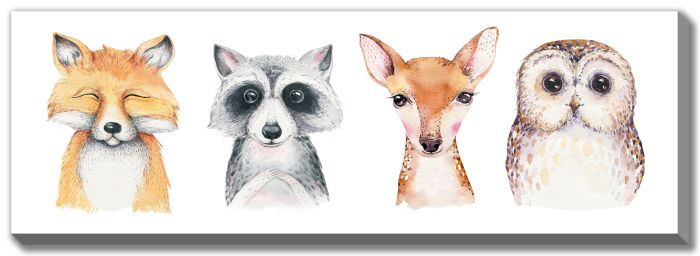streamlineart Forest Animals Canvas