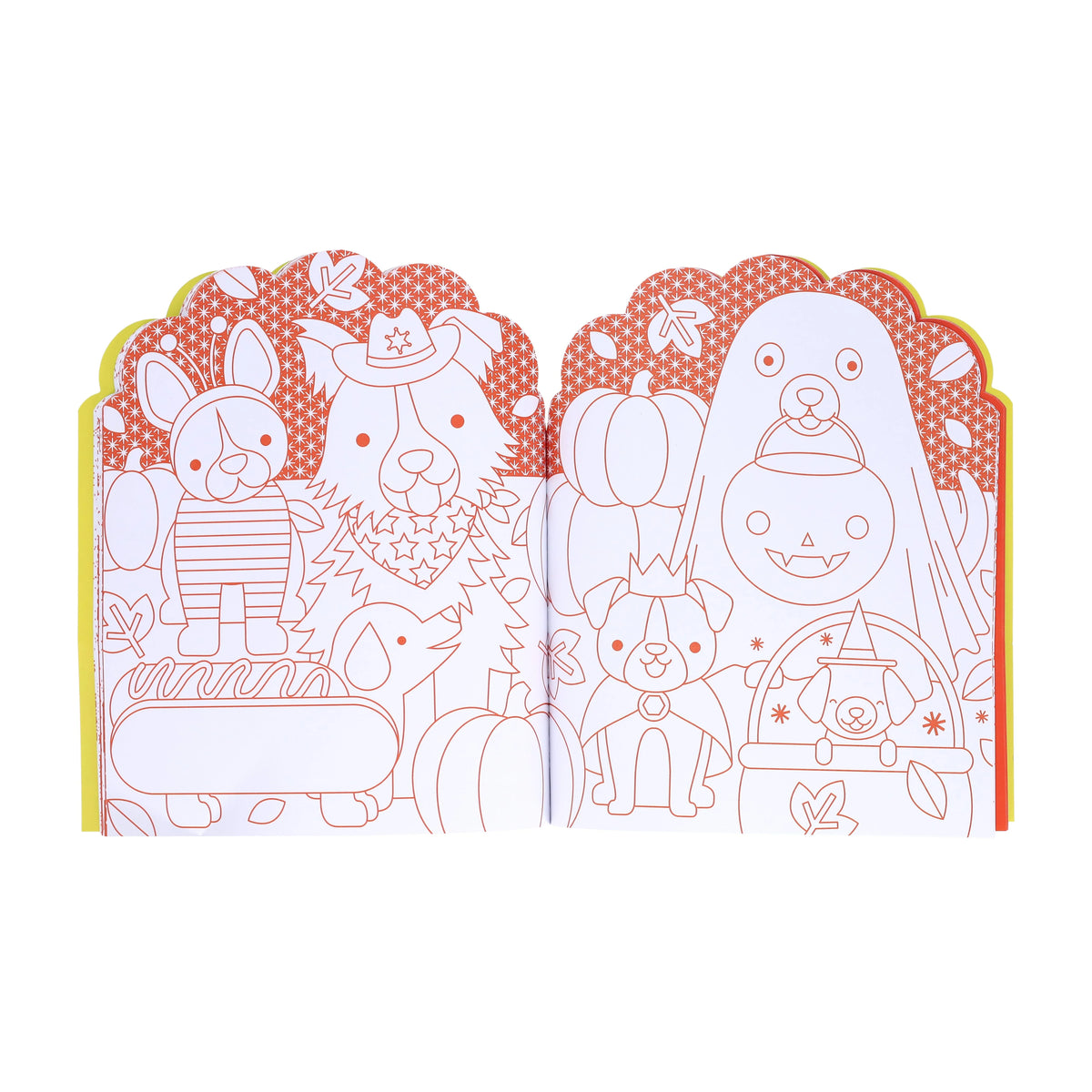 Petit Collage Coloring Book + Stickers- Dogs