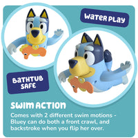 TOMY Toomies Swimming Bluey Bath Toy with Seahorse