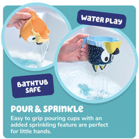 TOMY Toomies Bluey's Family Pourers featuring Chilli, Bandit, Bingo, and Bluey