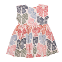 Pink Chicken Adaline Dress II Multi Striped Bows