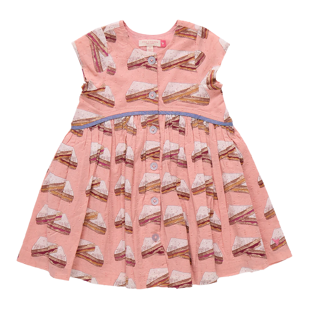 pink dress with flowers Petal and Pup Women's Rori Ruffle Maxi Dress main image 1