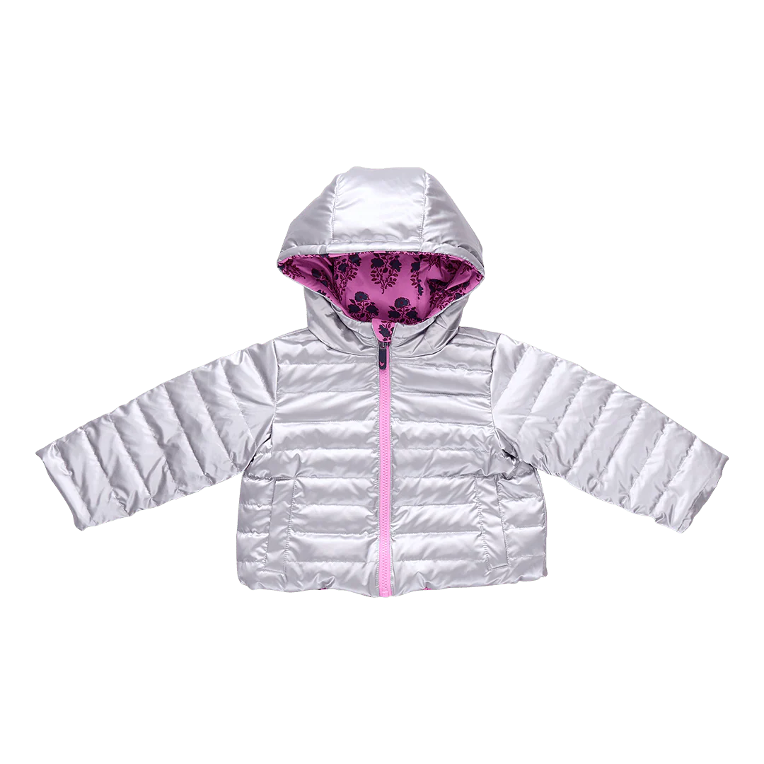 Pink Chicken Girls Reversible Riley Jacket II Pink Strawflower