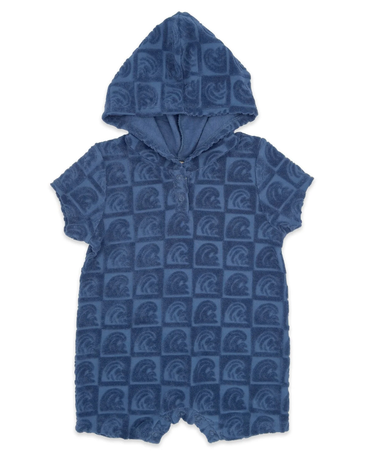 Feather 4 Arrow Finn Romper - Wave Check