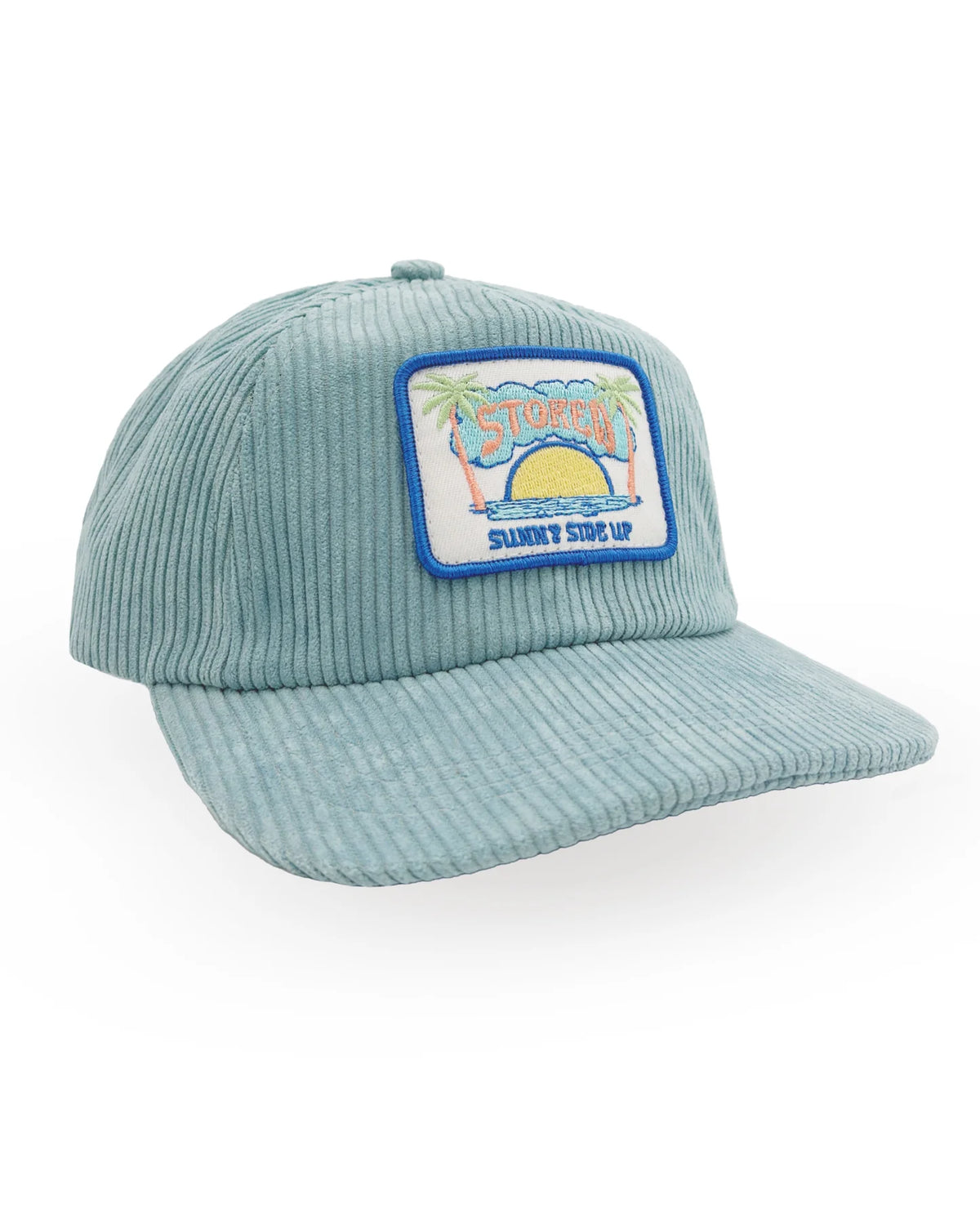 Feather 4 Arrow Snapback Corduroy Hat - Stoked-Surf Blue