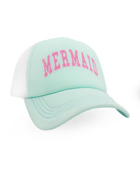 Feather 4 Arrow Trucker Hat - Mermaid- Seaglass