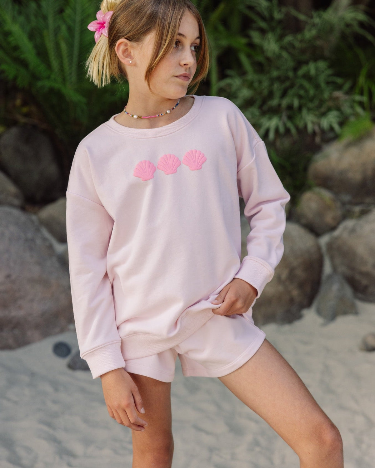 Feather 4 Arrow Weekend Sweatshirt Pink Marshmallow