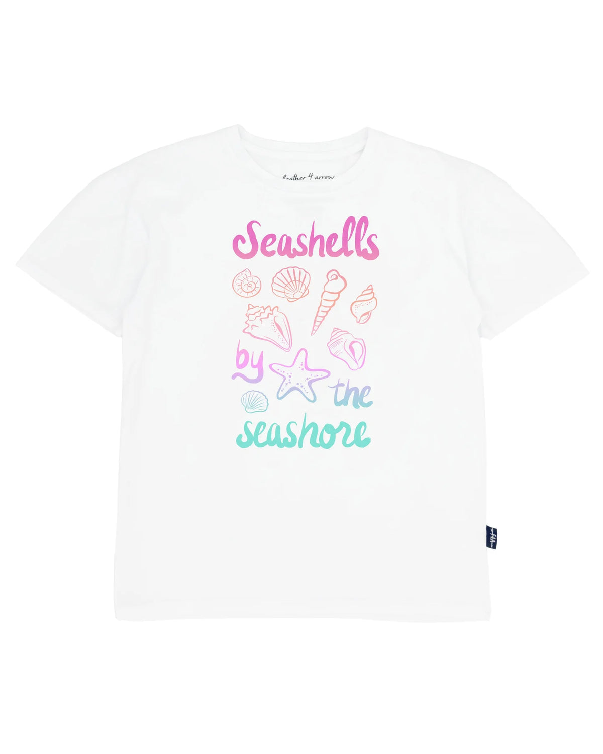 Feather 4 Arrow- Oversized Tee- Seashells