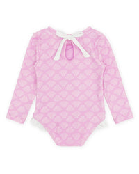 Feathers 4 Arrow Coastal Cutie One-Piece Rashguard  Swimsuit- Shell Yeah