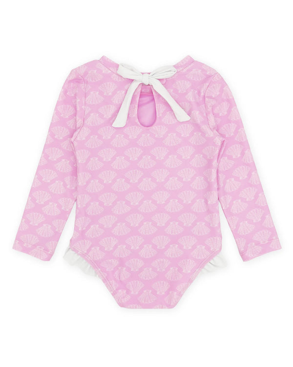 Feathers 4 Arrow Coastal Cutie One-Piece Rashguard  Swimsuit- Shell Yeah