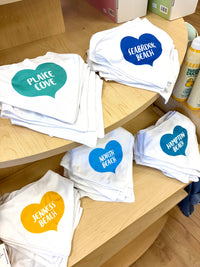 Rock Scissor Paper - Personalized City Baby Bib - Big Heart
