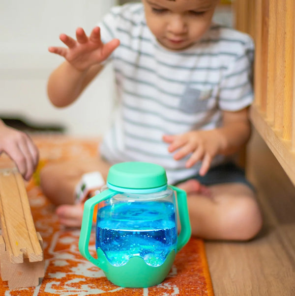 Sensory Play Jar - Lucky Charm - Surf's Up - Stardust