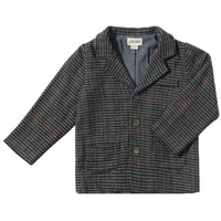 Me & Henry Tweedy Jacket | Black Chunk Houndstooth