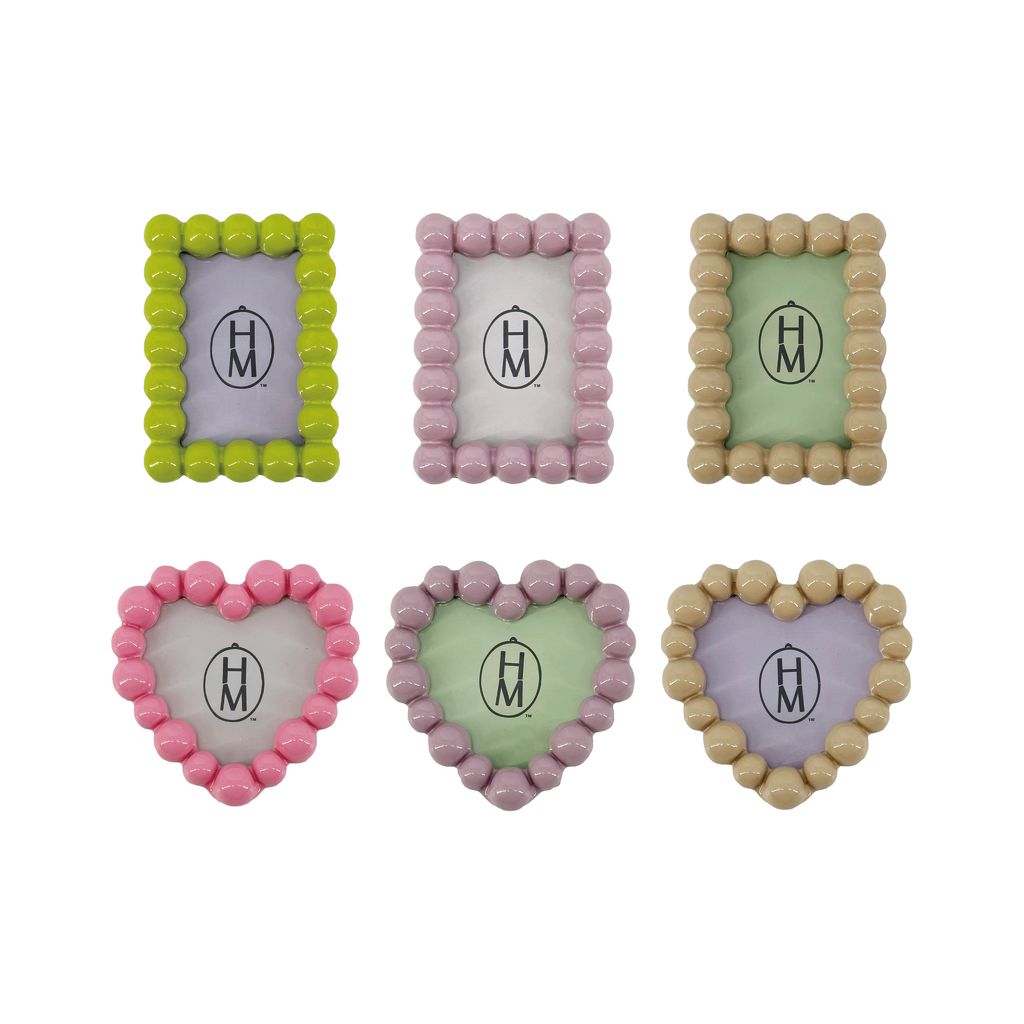 Hazel Mazel Resin Heart Photo Frame Magnet