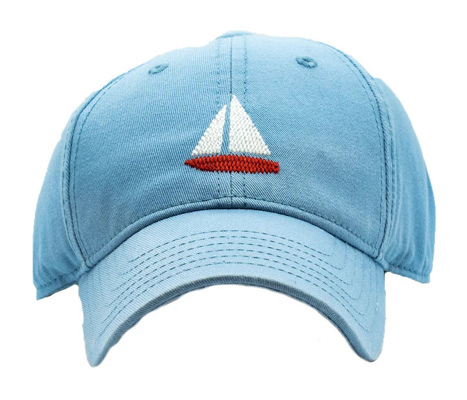 Harding Lane Kids Sailboat Baseball Hat - Faded Chambray