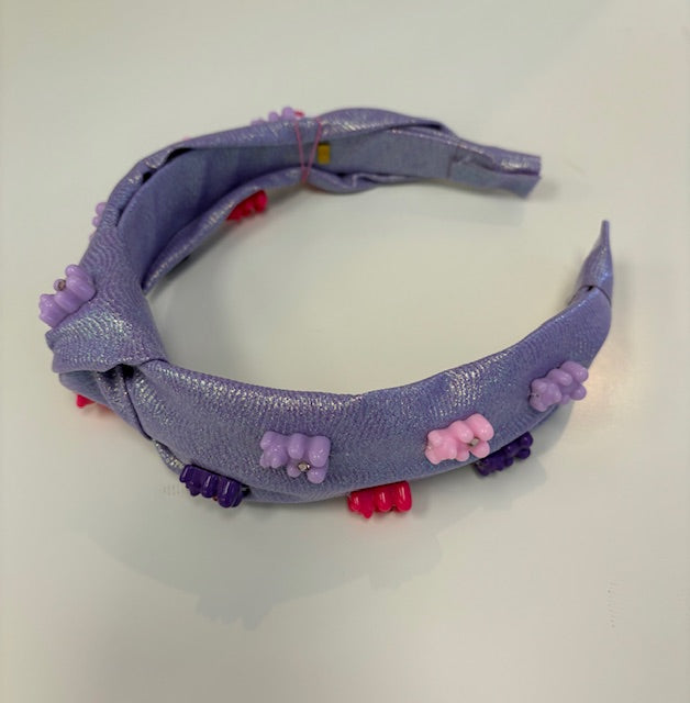 Bari Lynn Purple Shimmer Gummy Bear Headband