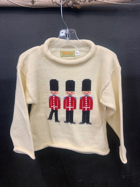 Claver Three Toy Soldiers Sweater