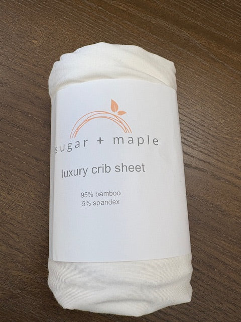 Sugar and Maple Luxury Crib Sheet