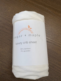 Sugar and Maple Luxury Crib Sheet