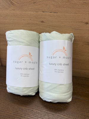 Sugar and Maple Luxury Crib Sheet