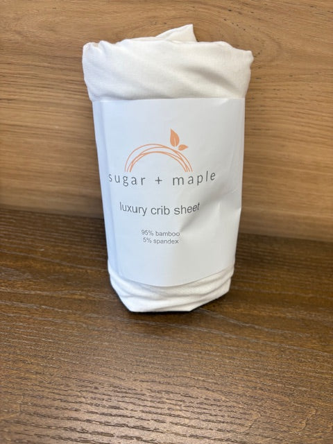 Sugar and Maple Luxury Crib Sheet