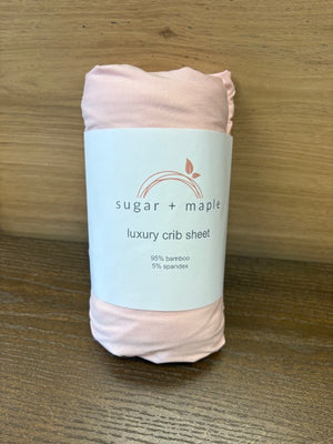 Sugar and Maple Luxury Crib Sheet