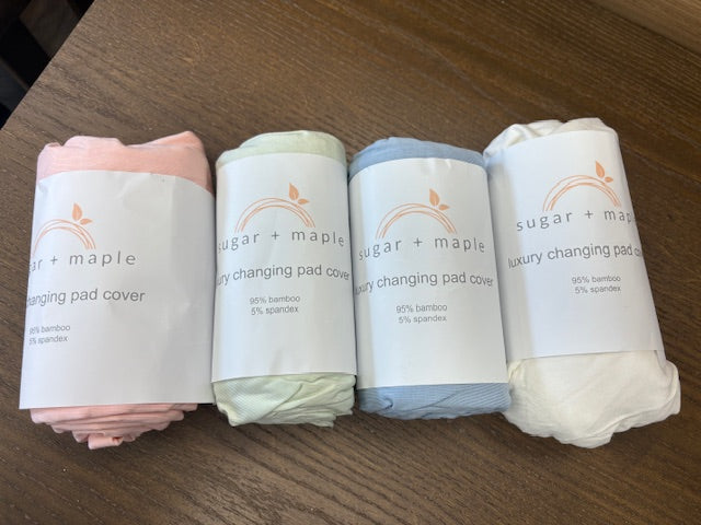 Sugar and Maple Luxury Changing Pad Cover