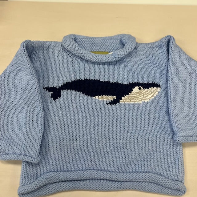 Claver Light Blue Whale Sweater