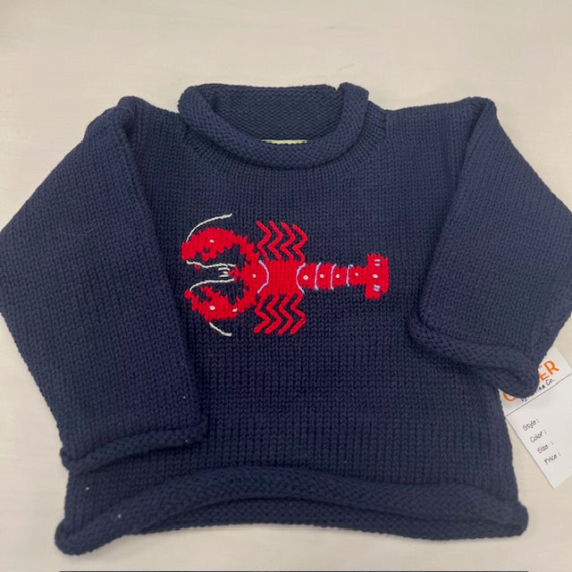 Claver Navy Lobster Sweater