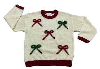 Lulu Bebe Christmas Bow Sweater