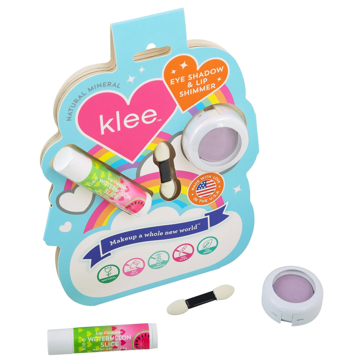 Klee- Lilac SParkles Eye Shadow and Lip Shimmer Set