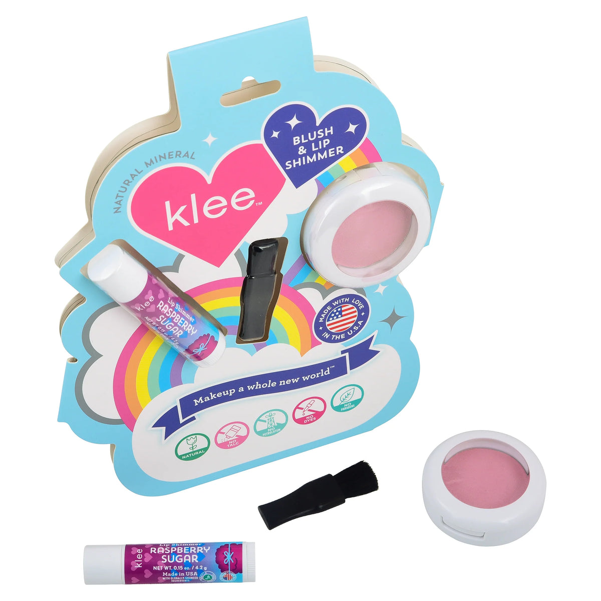 Klee-Cotton Candy Whisper - Mineral Blush & Lip Shimmer Duo