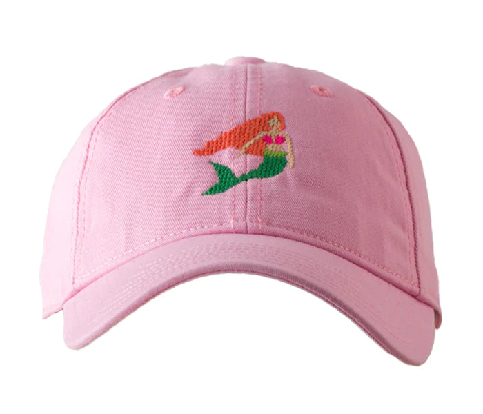 Harding Lane Kids Mermaid Baseball Hat - Light Pink
