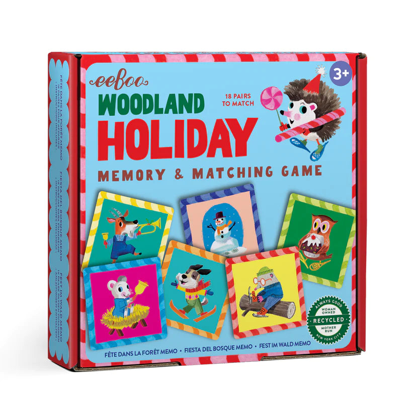 eeboo Woodland Holiday Memory & Matching Game
