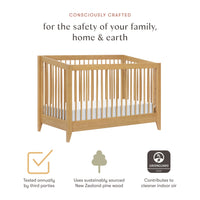 Babyletto Sprout 4-in-1 Convertible Crib with Toddler Bed Conversion Kit