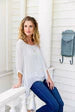 Cobblestone Living Women's Martina Silk Top- White